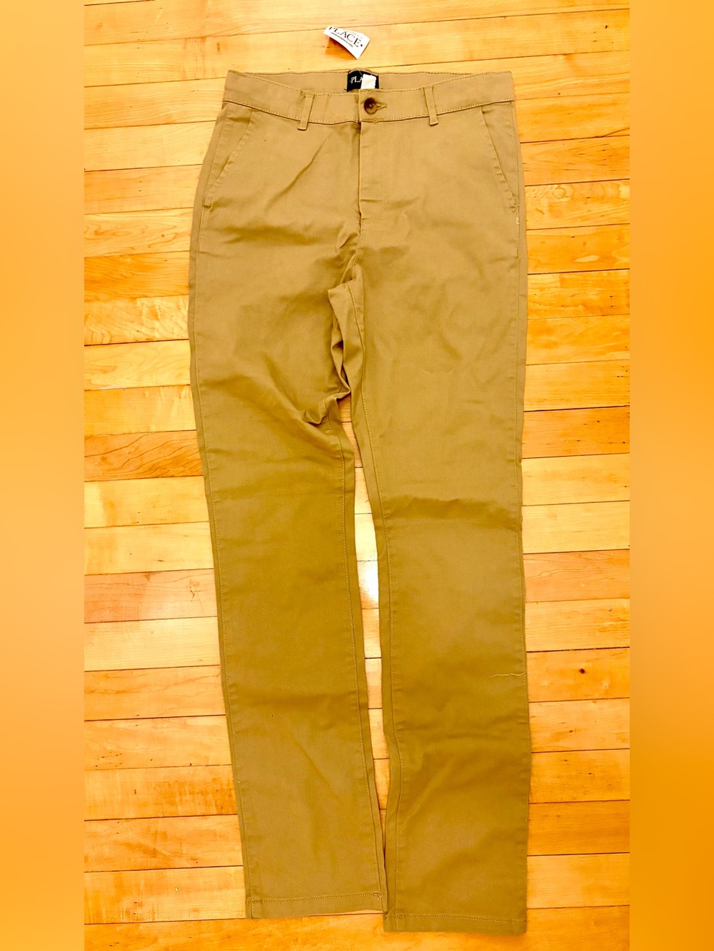 Kids’ Tan Straight-Leg Pants NWT